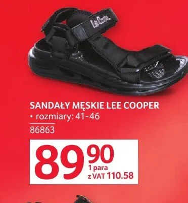 Sandały męskie LEE COOPER promocja w Selgros