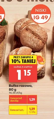 Bułka razowa promocja w Biedronka