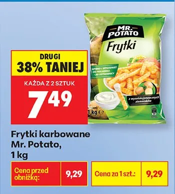 Frytki karbowane  promocja w Biedronka