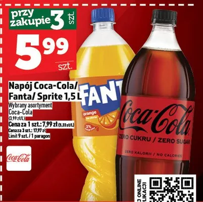 Napój Coca-cola promocja w TOPAZ
