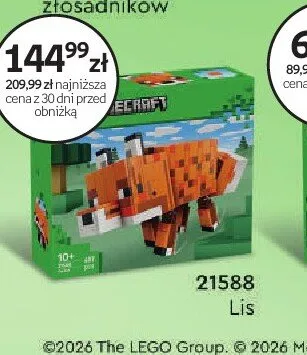 Klocki LEGO Minecraft 21588 Lis promocja w Dzień Dziecka