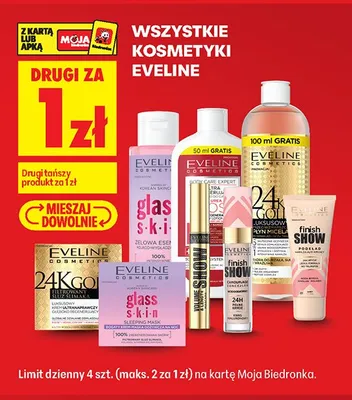 Bogaty krem-maska oczyszczająca na noc Eveline Glass Skin promocja w Biedronka