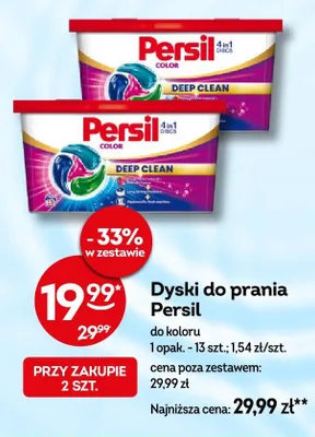 Dyski do prania Persil do koloru promocja w Żabka
