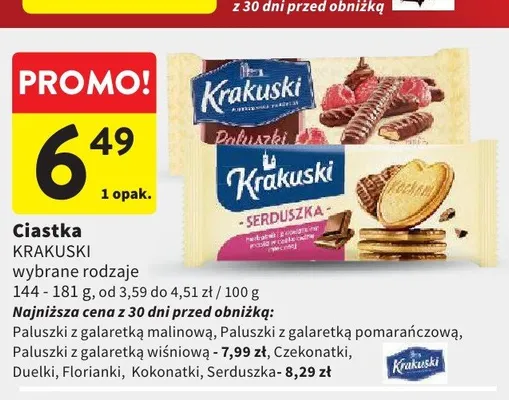 Ciastka KRAKUSKI Kokonatki promocja w Intermarche