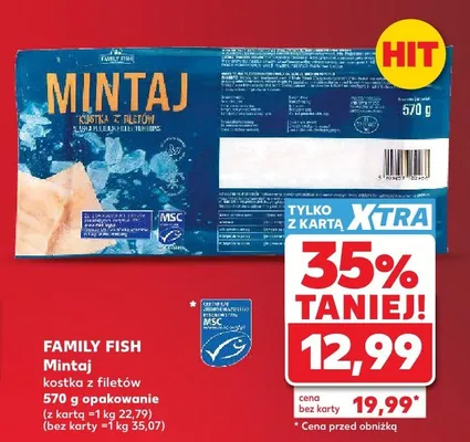 Mintaj kostka z filetów Family Fish promocja w Kaufland