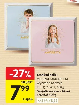 Czekoladki Amoretta wybrane rodzaje promocja w Intermarche
