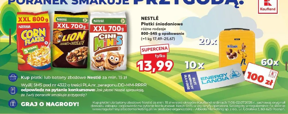 Płatki śniadaniowe Nestlé Cini Minis promocja w Kaufland