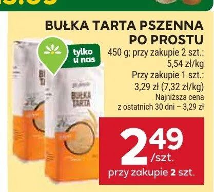 Bułka tarta pszenna po prostu promocja w Stokrotka