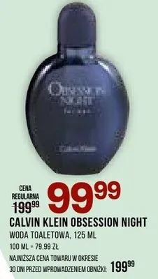 Woda toaletowa obsession night, 125ml promocja w Drogerie Natura