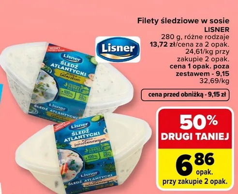 Filety śledziowe w sosie promocja w Carrefour Market
