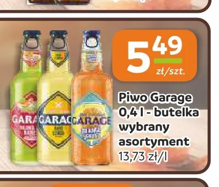 Piwo Garage promocja w Społem Częstochowa