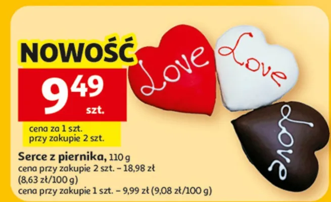 Serce z piernika promocja w Auchan
