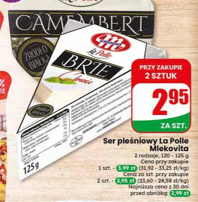 Ser pleśniowy La Polle Mlekovita Brie Classic promocja w Dino