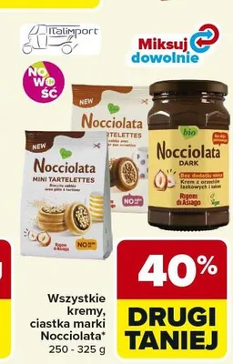 Ciastka Mini Tartelettes Nocciolata promocja w Carrefour