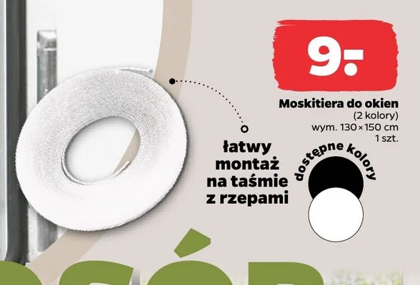 Moskitiera do okien wym. 130x150cm promocja w Netto
