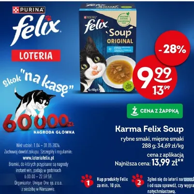 Karma rybne smaki, mięsne smaki promocja w Żabka