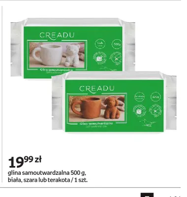 Glina samoutwardzalna biała Creadu promocja w Empik