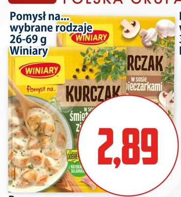 Pomysł na... kurczak w sosie pieczarkowym Winiary promocja w Kupiec