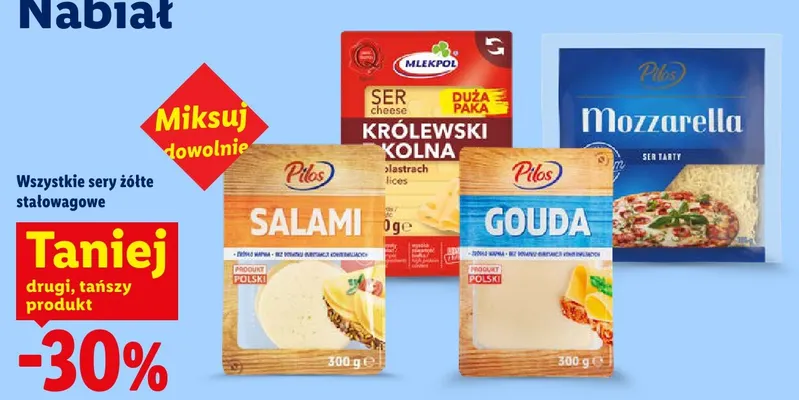 Ser mozzarella tarty Pilos promocja w Lidl