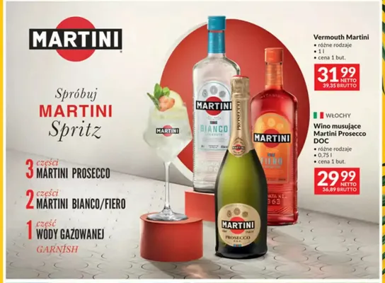 Vermouth Martini Fiero promocja w Makro