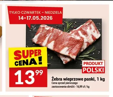 Żebra wieprzowe paski polskie promocja w Twój Market