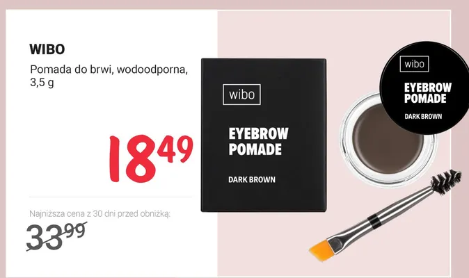 Pomada do brwi wodoodporna promocja w Rossmann