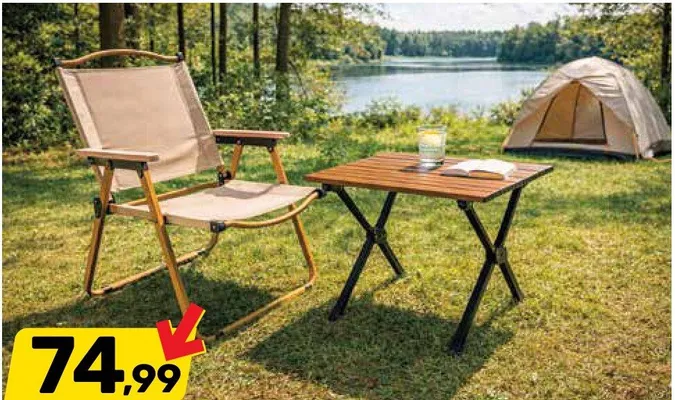 Stolik składany kempingowy promocja w Bricomarche