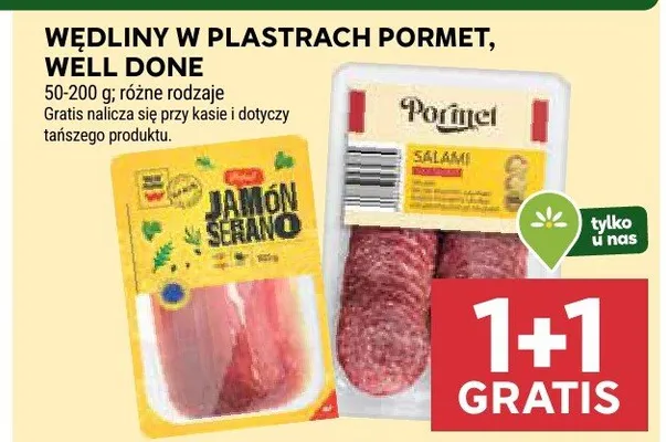 Wędliny w plastrach różne rodzaje promocja w Stokrotka