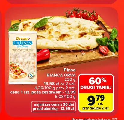 Pinsa Bianca Orva promocja w Carrefour Market