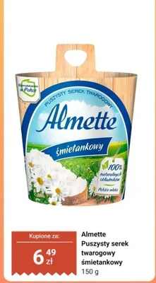 Serek puszysty twarogowy śmietankowy promocja w Dino