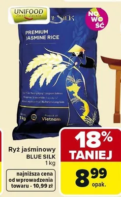 Ryż jaśminowy Blue Silk Unifood promocja w Carrefour