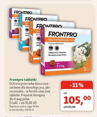 Tabletki Frontpro promocja w MAXI ZOO