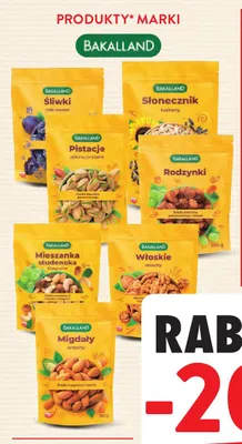 Słonecznik łuskany Bakalland promocja w Intermarche