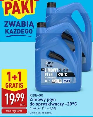 Płyn do spryskiwaczy -20 c zimowy Plak promocja w Aldi