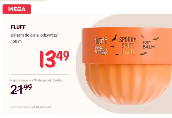 Balsam do ciała odżywczy Fluff promocja w Rossmann