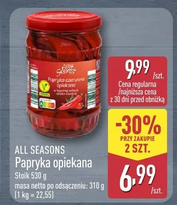 Papryka opiekana All Seasons promocja w Aldi