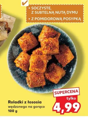 Roladki z łososia wędzonego na gorąco promocja w Kaufland