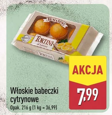 Babeczki cytrynowe włoskie promocja w Aldi