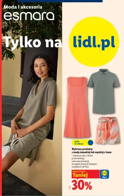 Odzież damska i męska z lnem Esmara promocja w Lidl