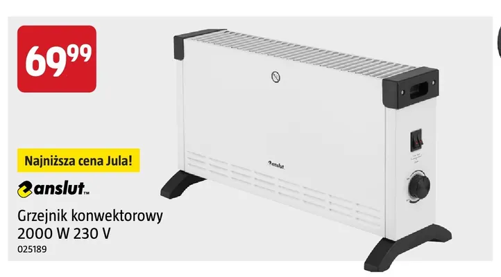 Grzejnik konwektorowy Anslut promocja w Jula