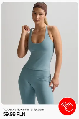 Top ze skrzyżowanymi ramiączkami Cropp promocja w Cropp