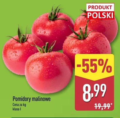 Pomidory malinowe polskie promocja w Aldi