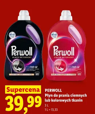 Płyn do prania kolorowych tkanin Perwoll Color Detergent renew promocja w Lidl