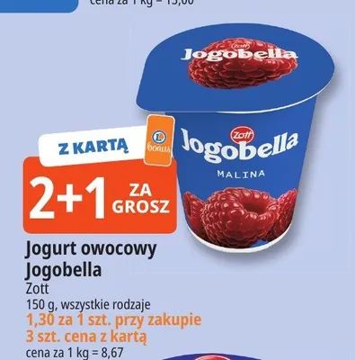 Jogurt owocowy Jogobella promocja w Leclerc