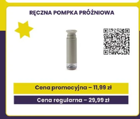 Ręczna pompka próżniowa Stokrotka promocja w Stokrotka