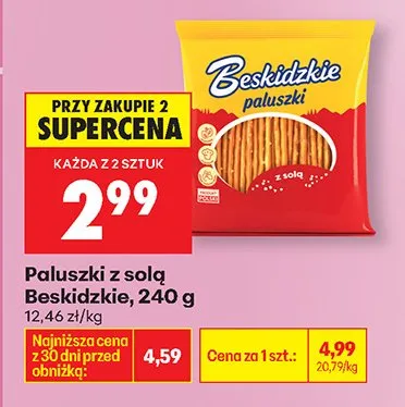 Paluszki z solą promocja w Biedronka