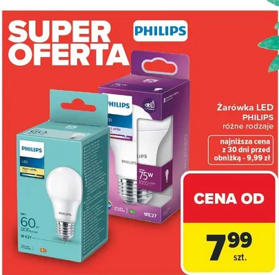 Żarówka LED różne rodzaje promocja w Carrefour