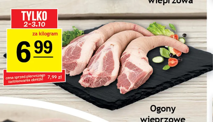 Ogony wieprzowe promocja w Gram Market