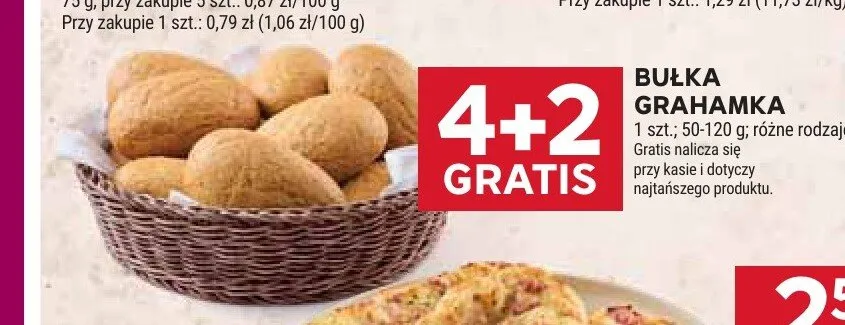 Bułka grahamka promocja w Stokrotka