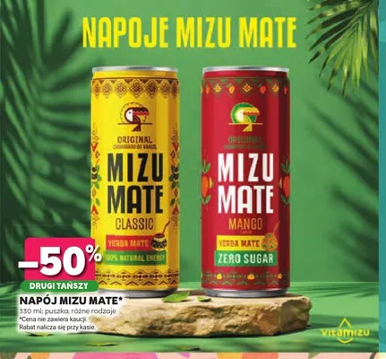 Napój yerba mate Mizu Mate Mango promocja w Stokrotka